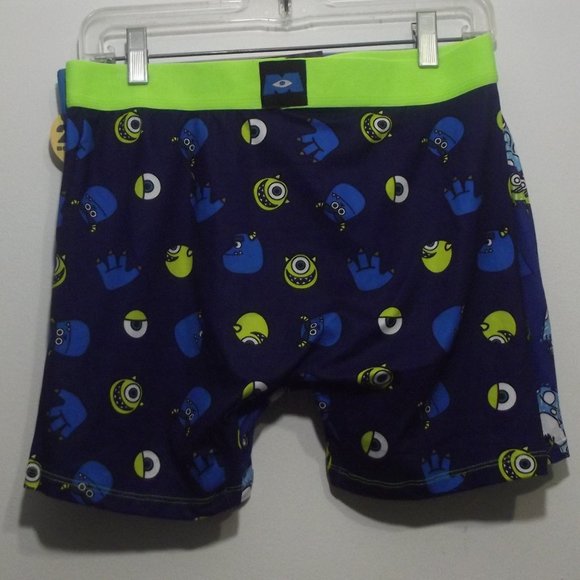 Monster Inc. Purple& Neon Green Doodle Two Pair Boxer Brief Set - Picture 3 of 3